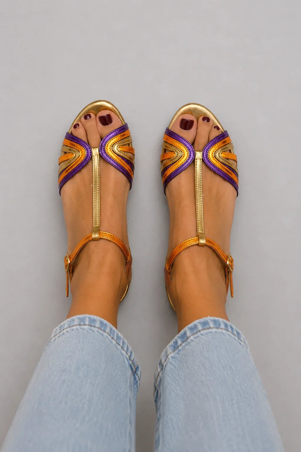VICTORIA | Sandalias multicolor con correa