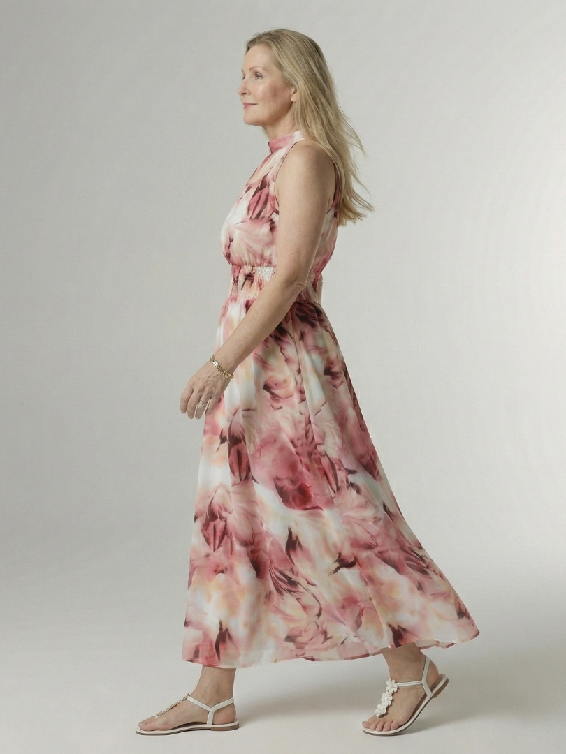 BEATRIZ | Vestido midi halter