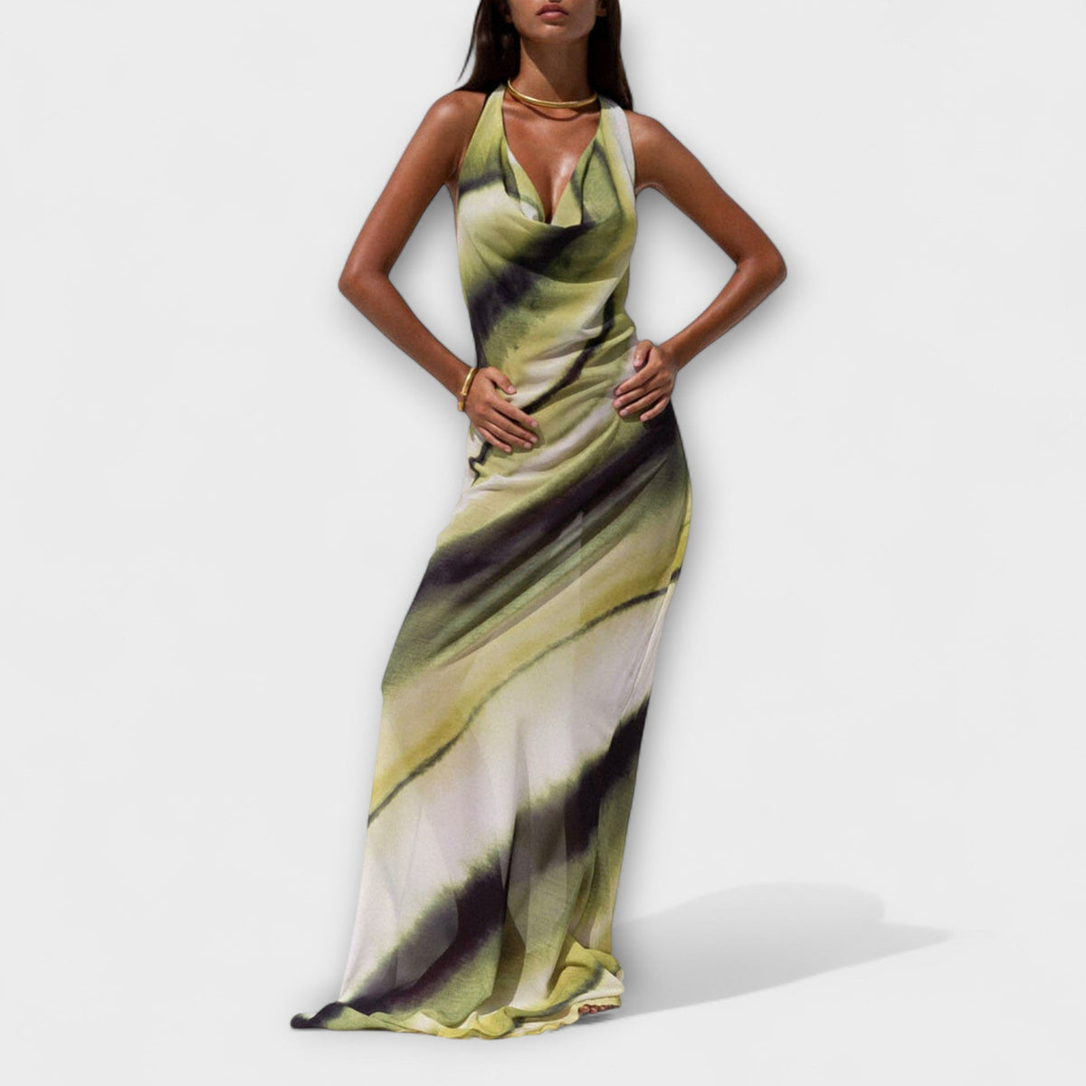 MARÍA JOSÉ JOSÉ | Vestido maxi con estampado tie-dye