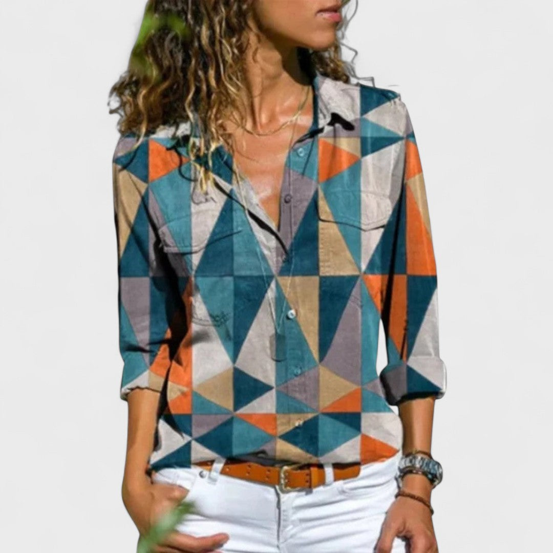 SOFÍA | Blusa con mangas abullonadas