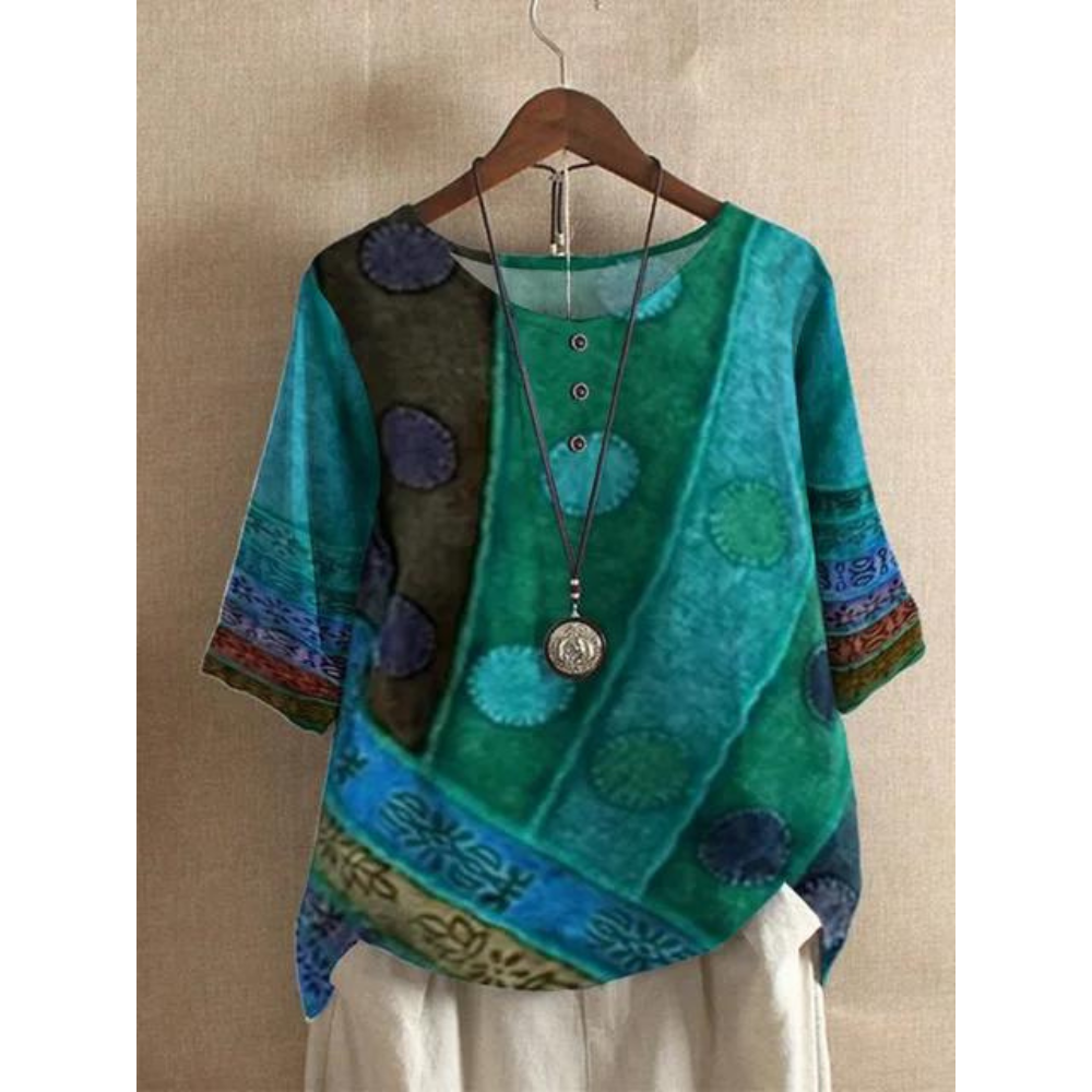 FERNANDA | Top bohemio multicolor