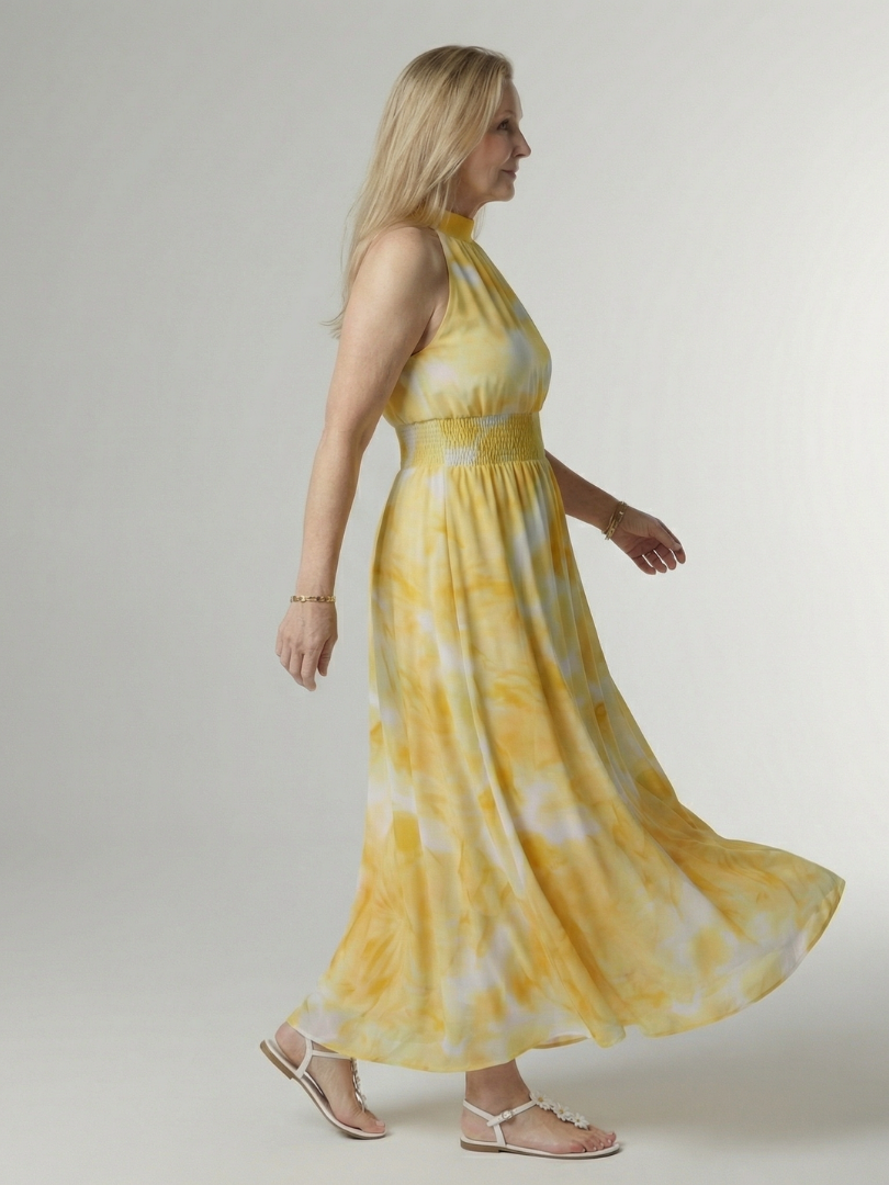 BEATRIZ | Vestido midi halter