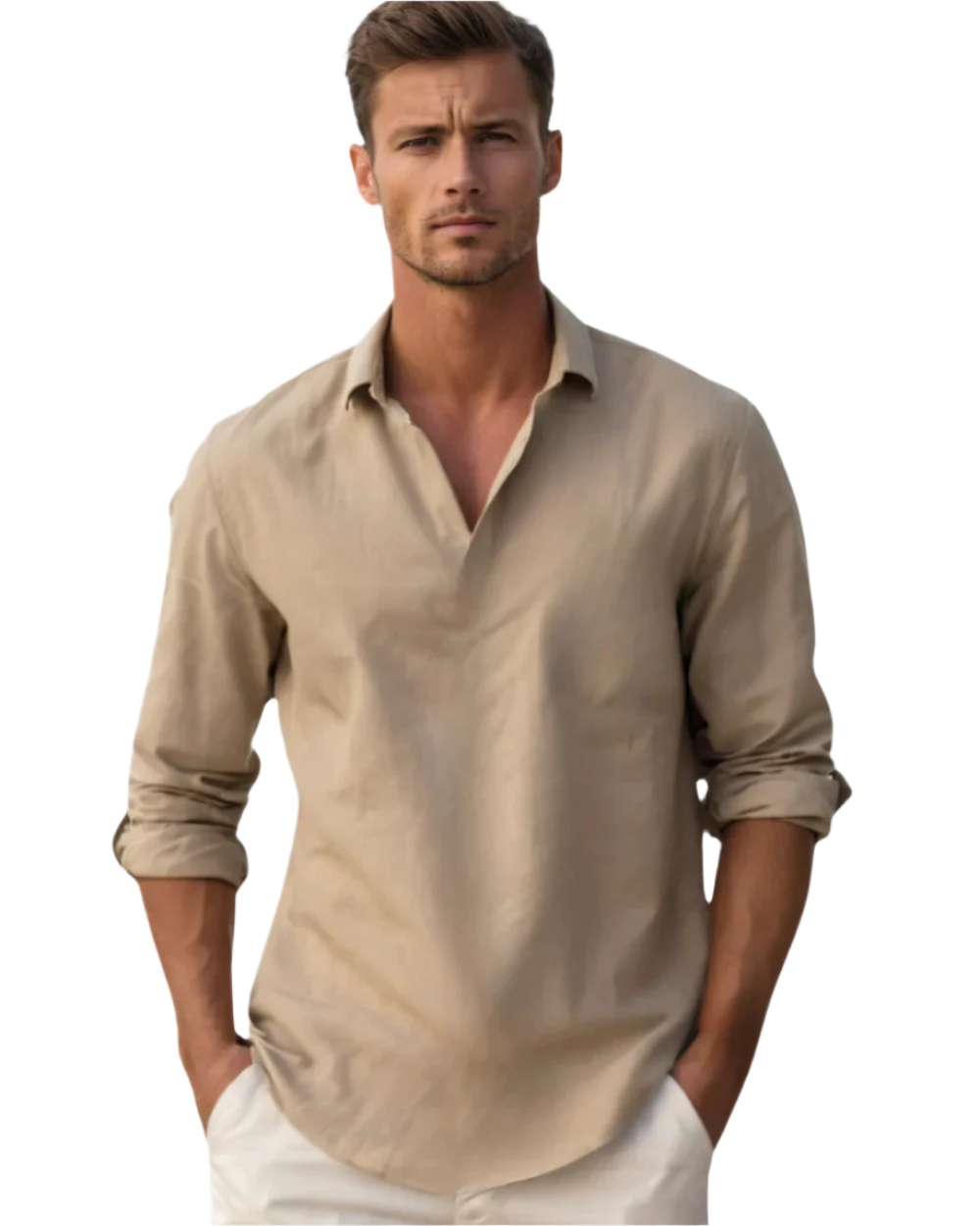 ANDREA | Camisa de algodón clásica