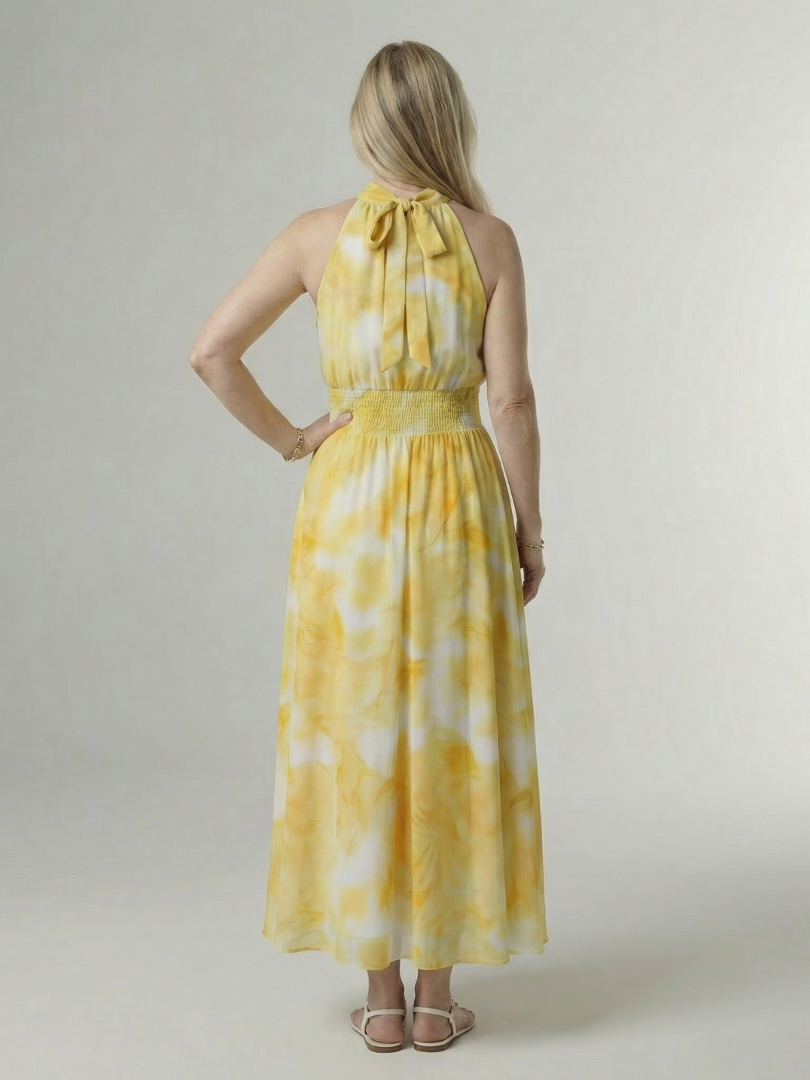 BEATRIZ | Vestido midi halter