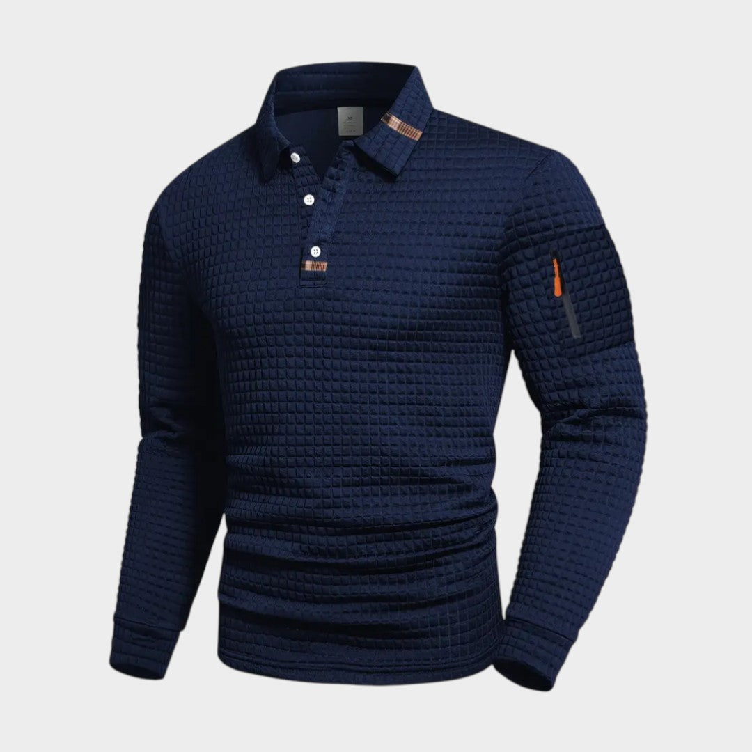 DAVID | Polo de cuello con textura