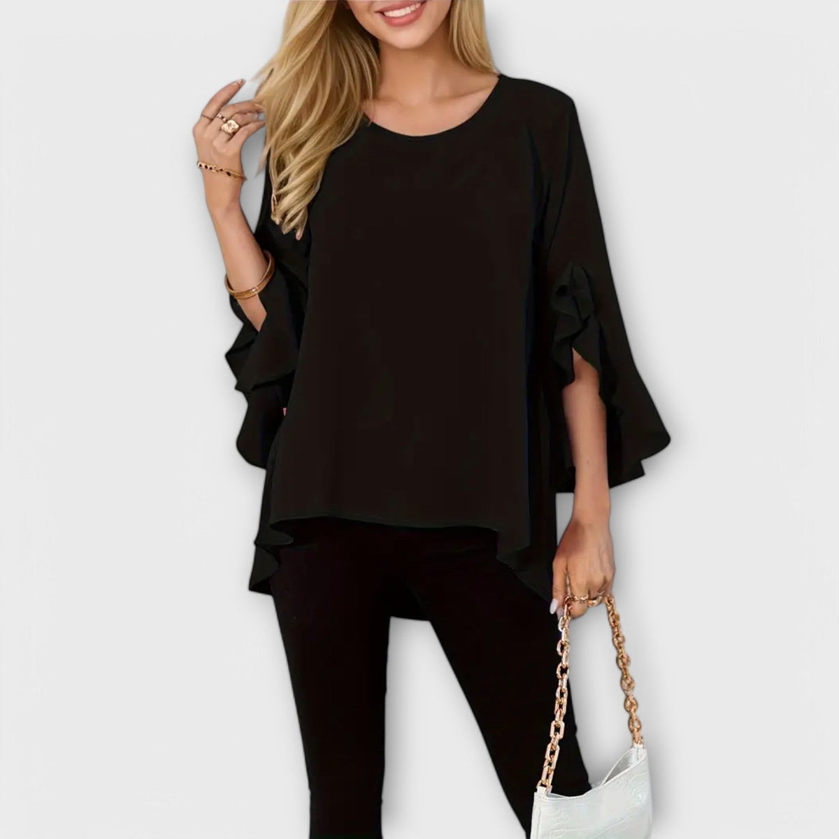 ALEXA | Blusa con escote redondo