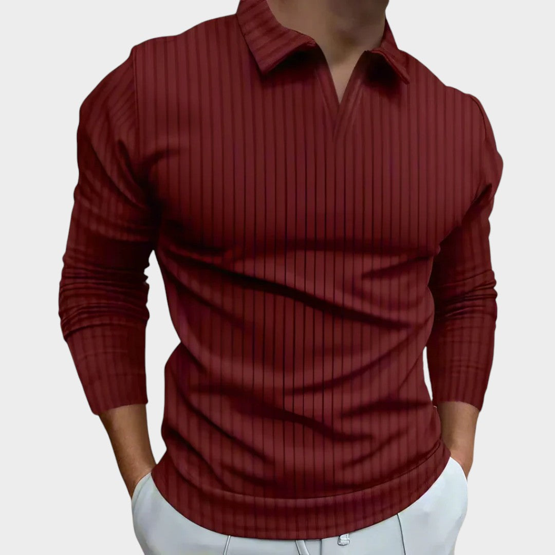 MATÍAS | Polo de cuello en V ajustado