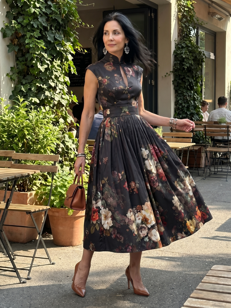 PILAR | Vestido midi plisado