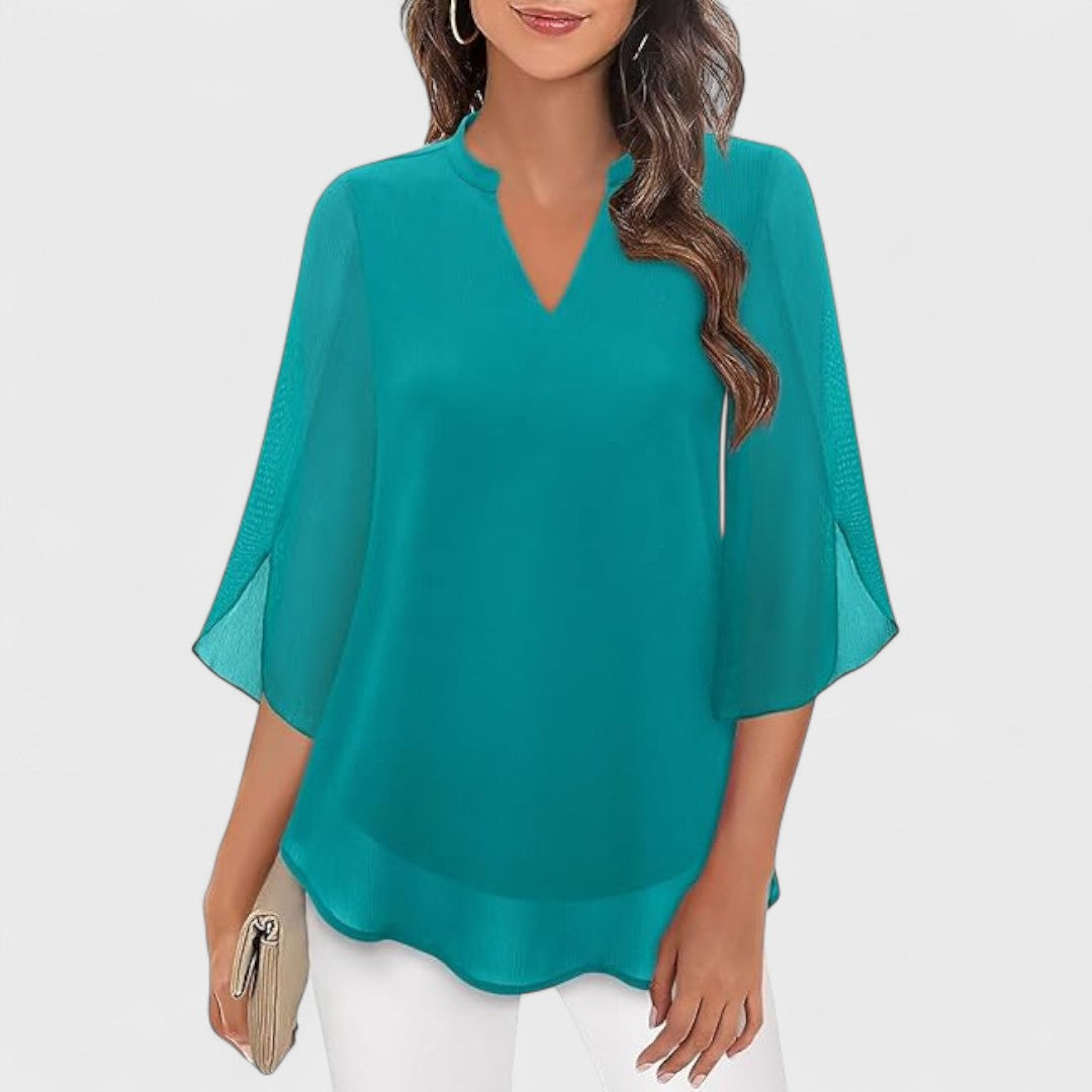 ANDREA | Blusa con escote en V