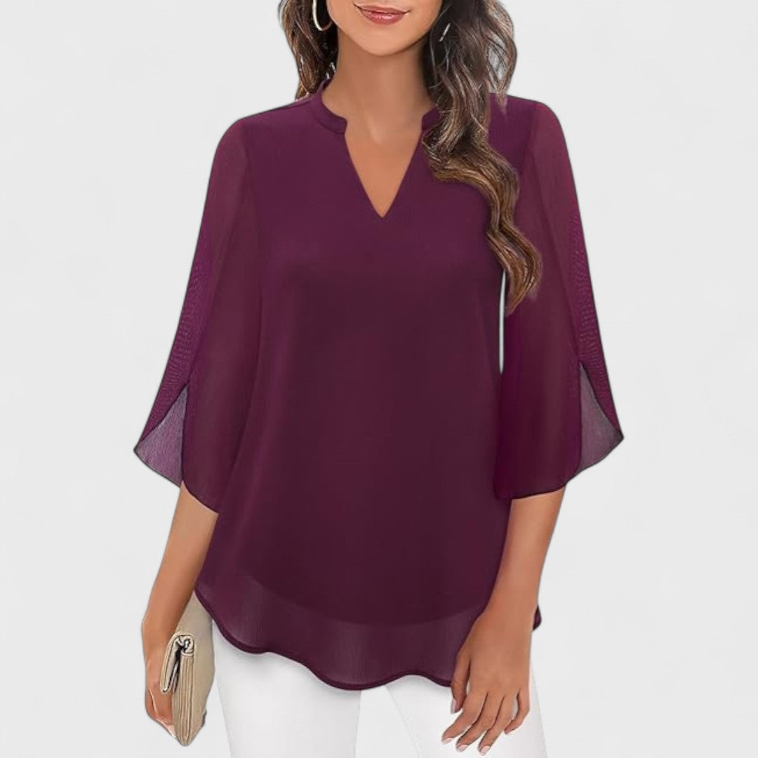 ANDREA | Blusa con escote en V