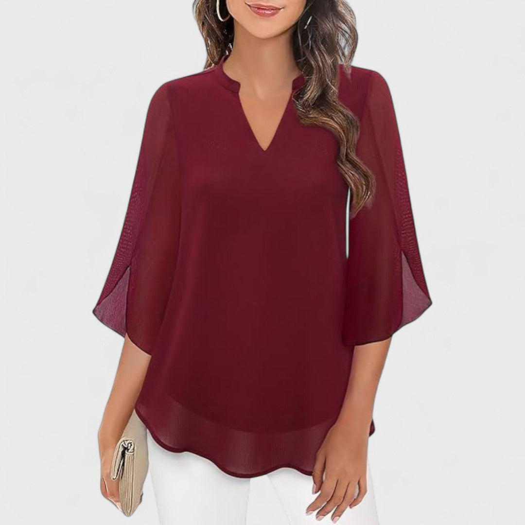 ANDREA | Blusa con escote en V