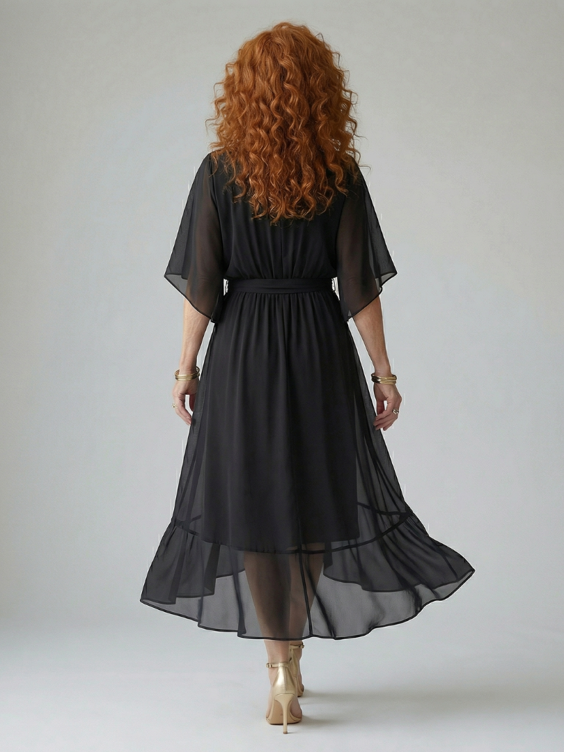 DOLORES | Vestido midi drapeado