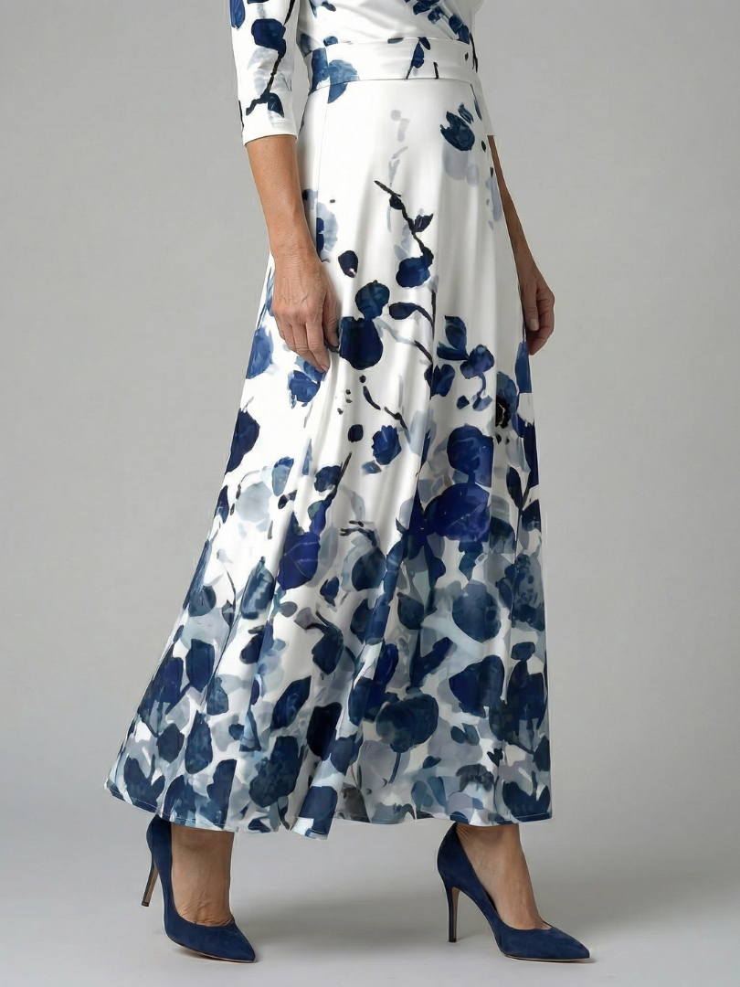 ANDREA | Vestido maxi con escote cruzado