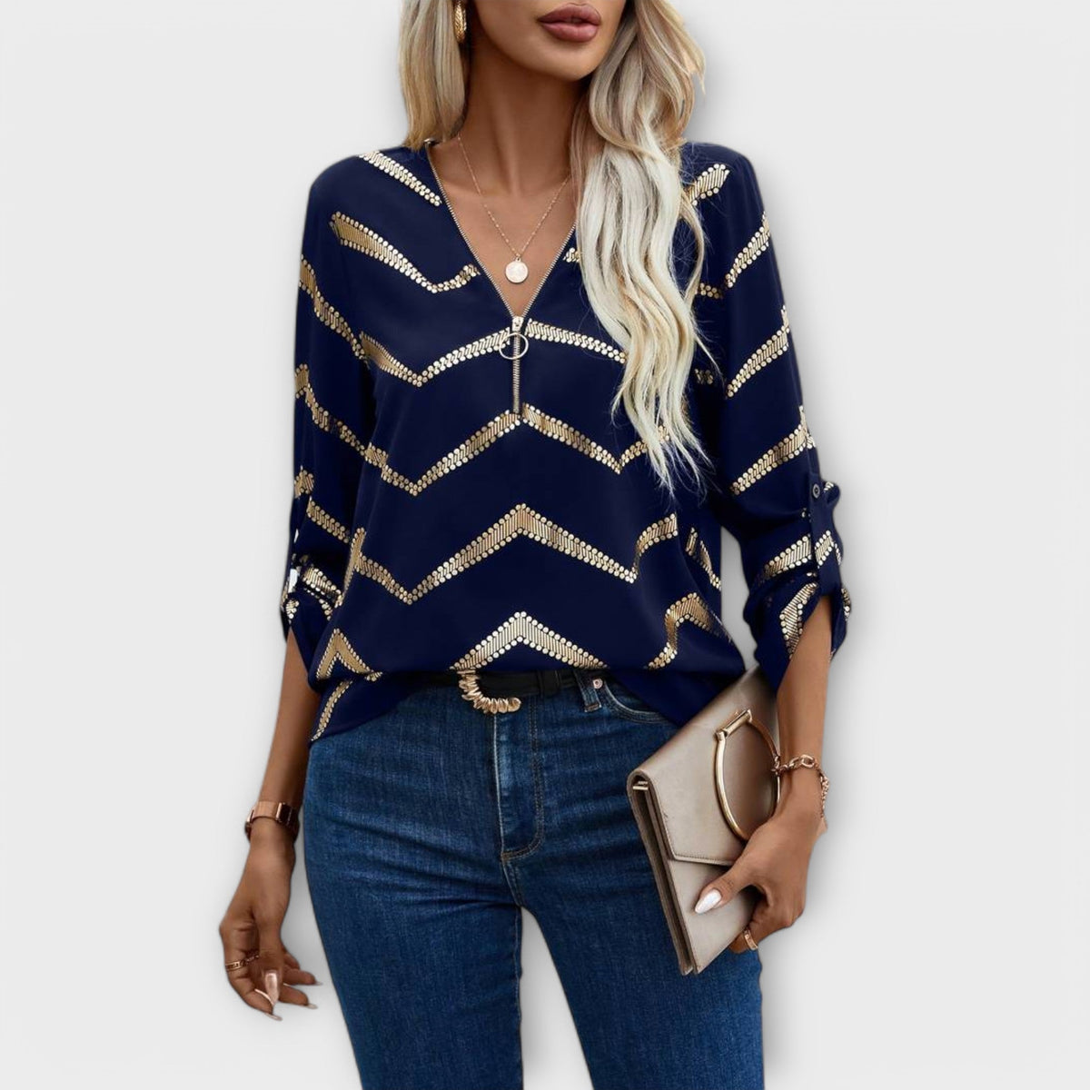 GUADALUPE | Blusa con cuello polo