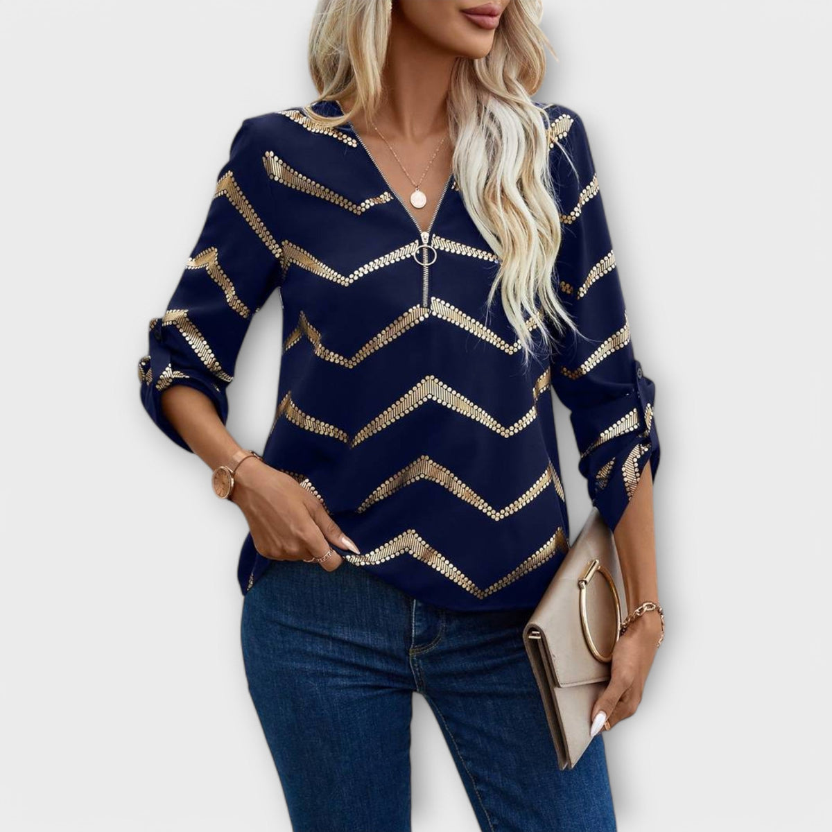 GUADALUPE | Blusa con cuello polo