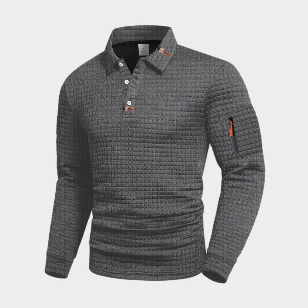 DAVID | Polo de cuello con textura