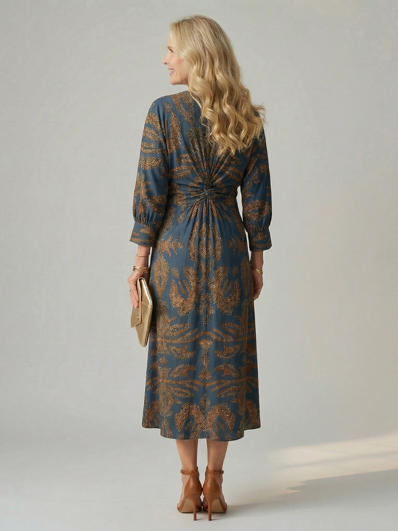 VALENTINA | Vestido midi cruzado