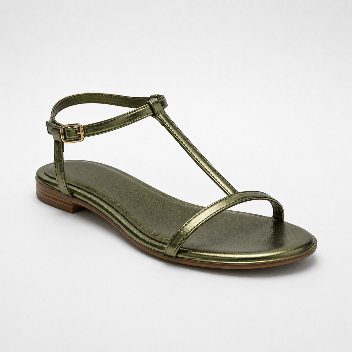 RENATA | Sandalias doradas de tiras finas