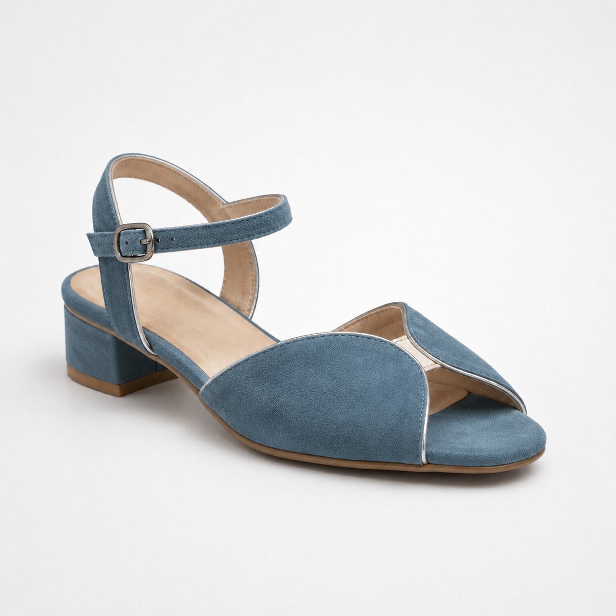 ROMINA | Sandalias en verde salvia