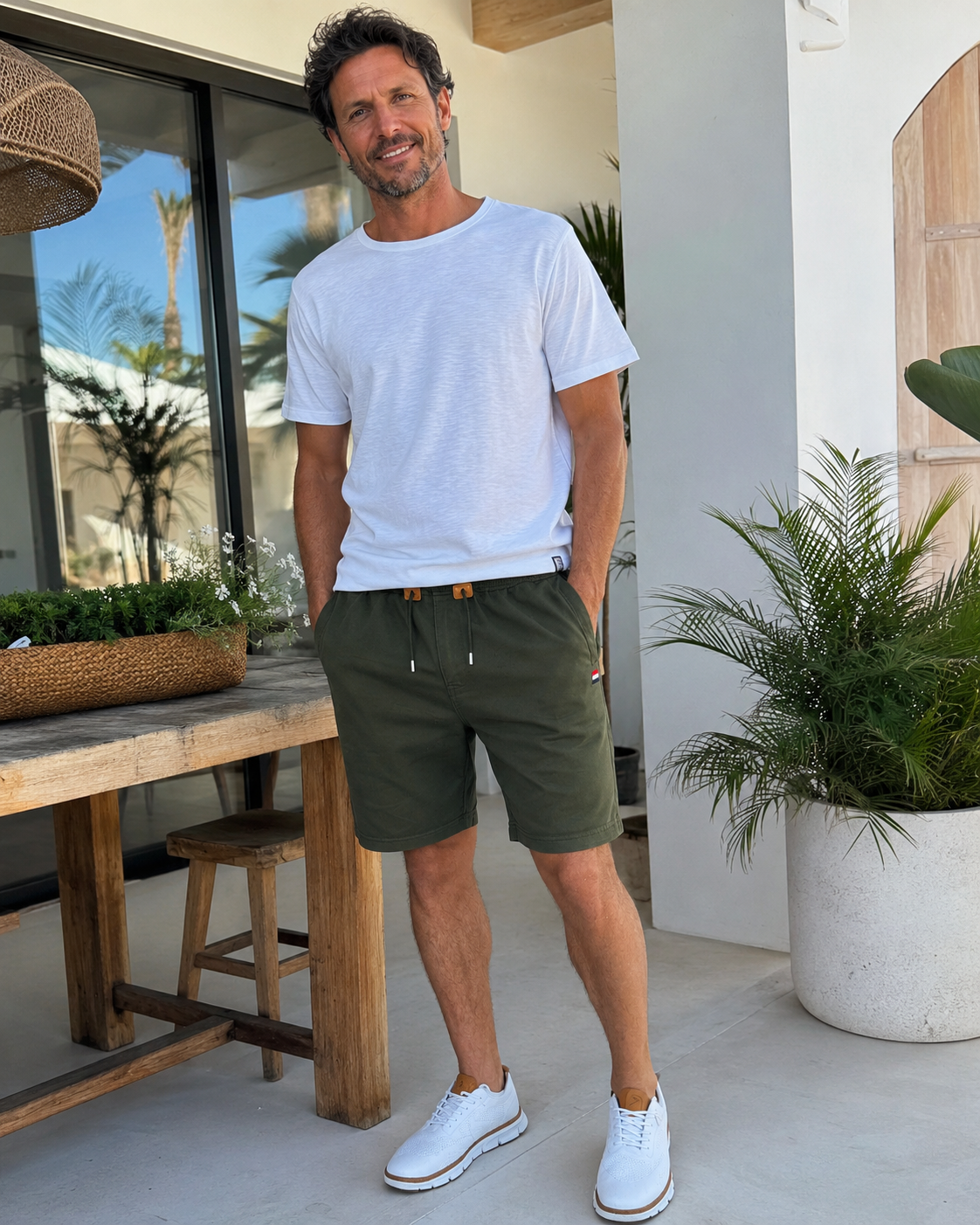 REGINA | Shorts de punto a la rodilla