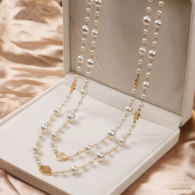 SOFÍA | Collar con perla dorado