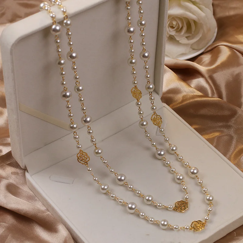 SOFÍA | Collar con perla dorado