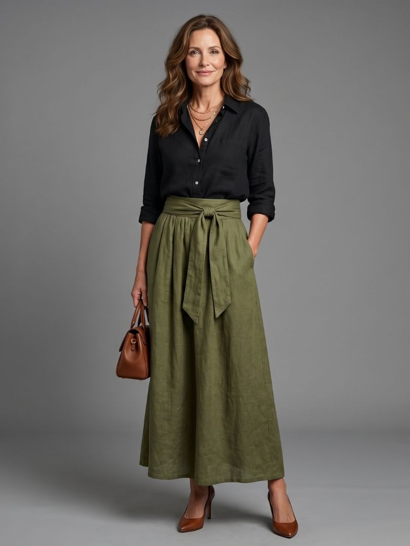 GABRIELA | Conjunto con falda midi