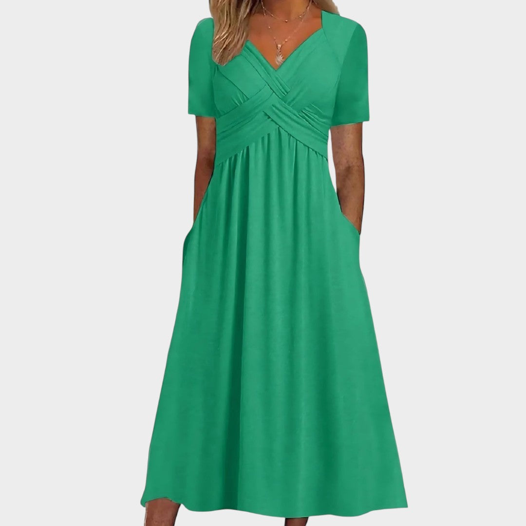 NATALIA | Vestido midi evasé