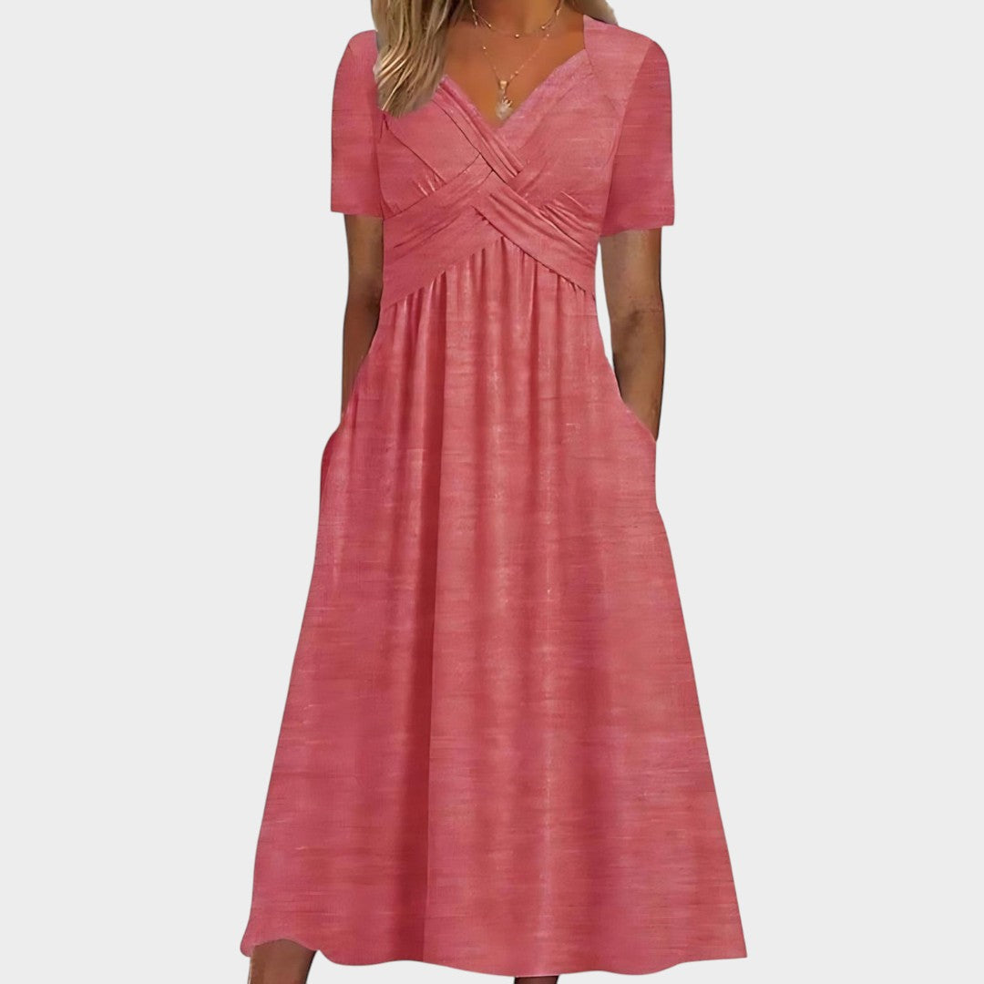 NATALIA | Vestido midi evasé