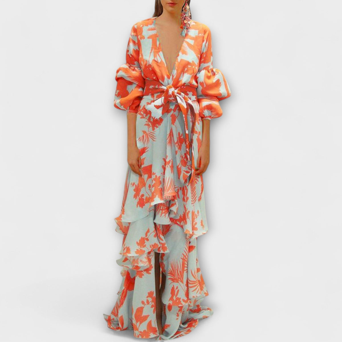 MARÍA JOSÉ JOSÉ | Vestido de gasa estampado