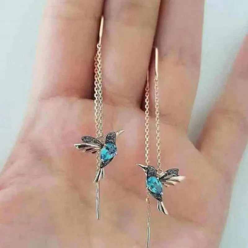 MARÍA JOSÉ JOSÉ | Pendientes de colibrí esmaltado