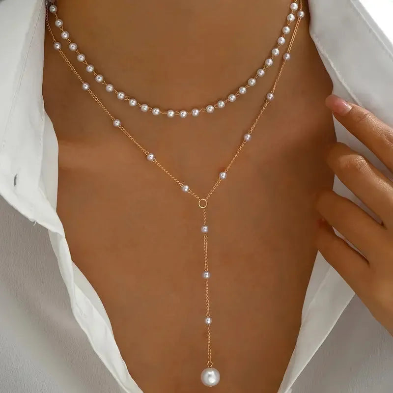 MARÍA JOSÉ JOSÉ | Collar de dos hileras con colgante