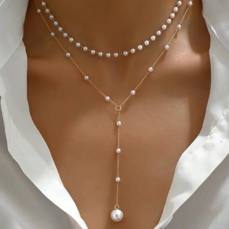 MARÍA JOSÉ JOSÉ | Collar de dos hileras con colgante