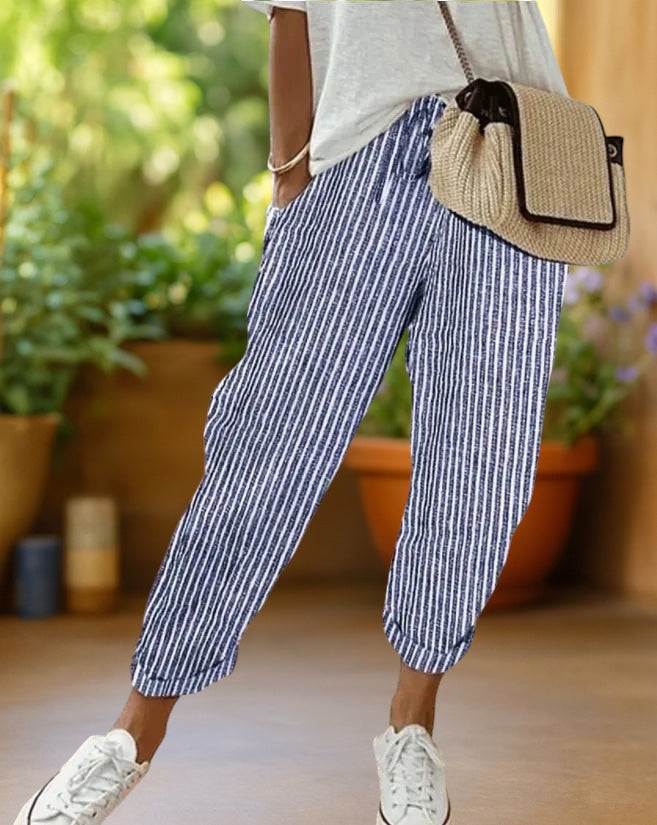 ANDREA | Pantalón de rayas ancho