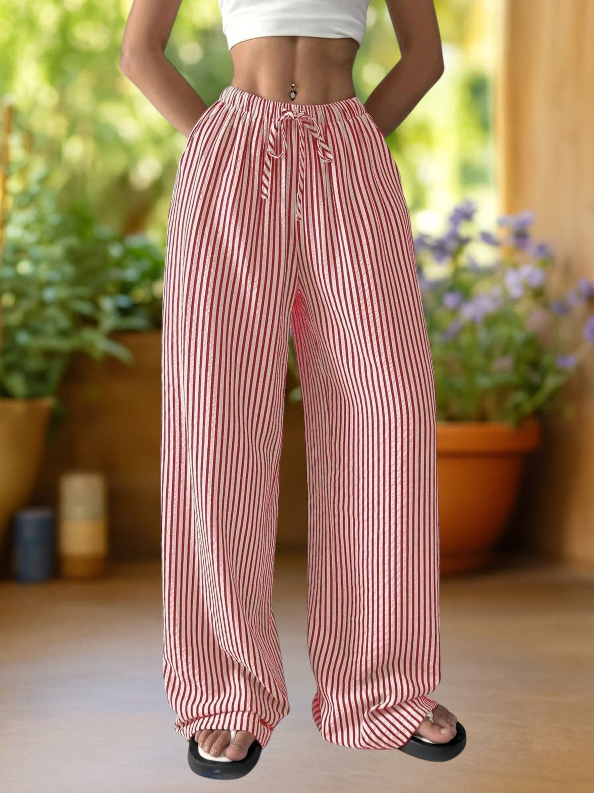 JIMENA | Pantalón de rayas ancho