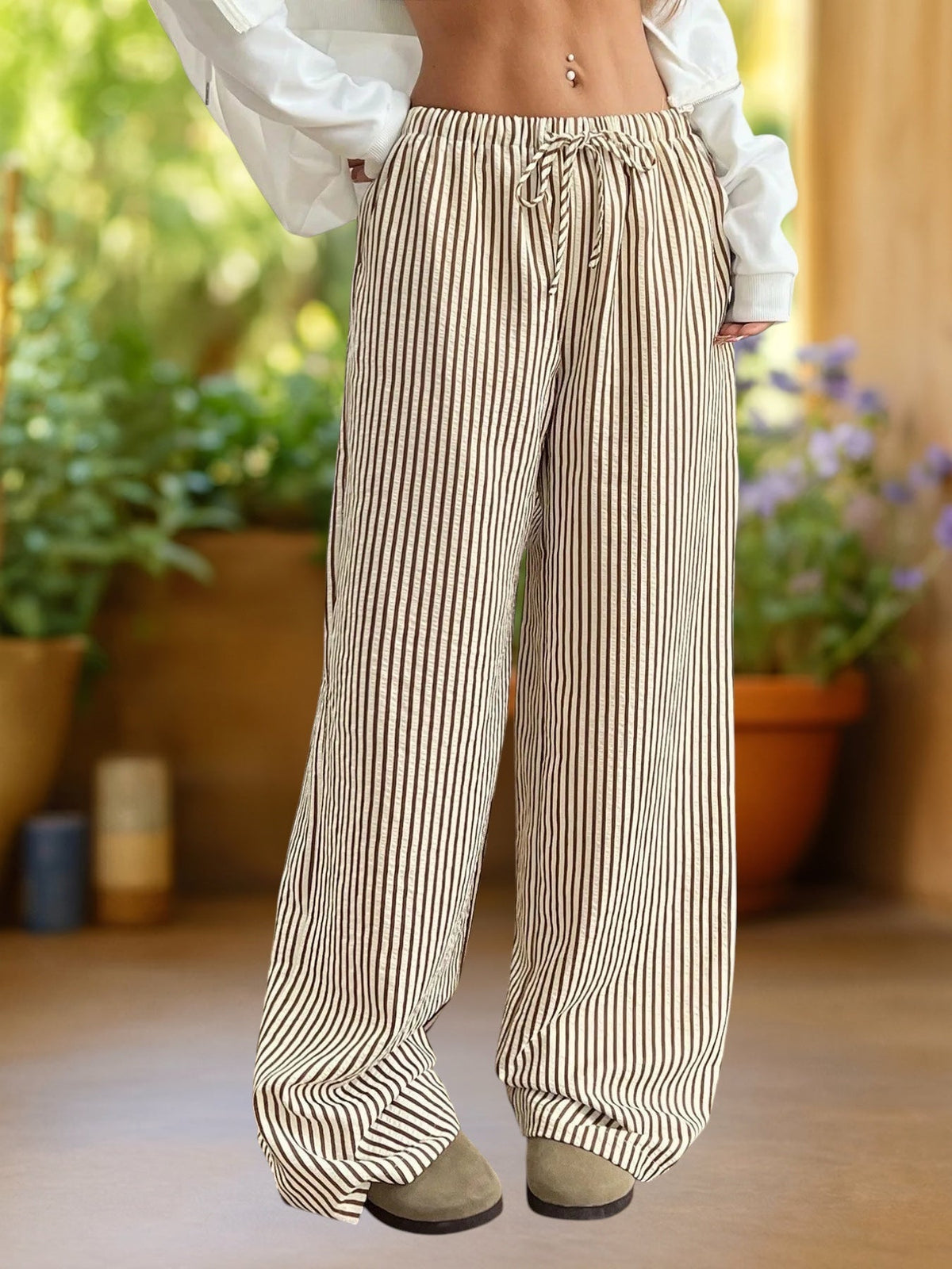JIMENA | Pantalón de rayas ancho