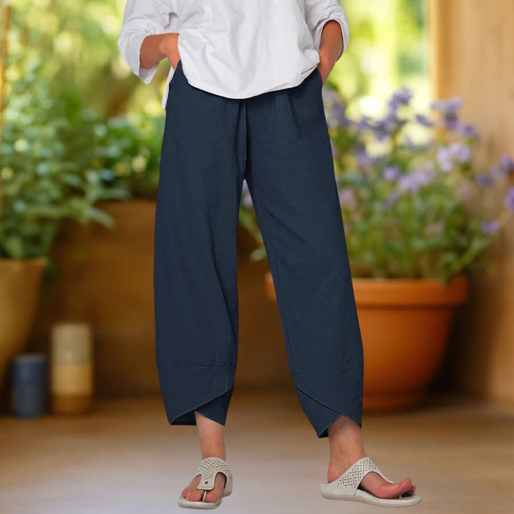 INDRA | Pantalón harem de pierna ancha
