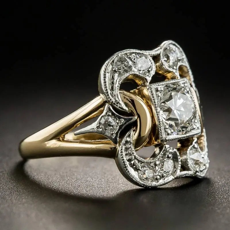 MARÍA JOSÉ JOSÉ | Anillo retro con circón