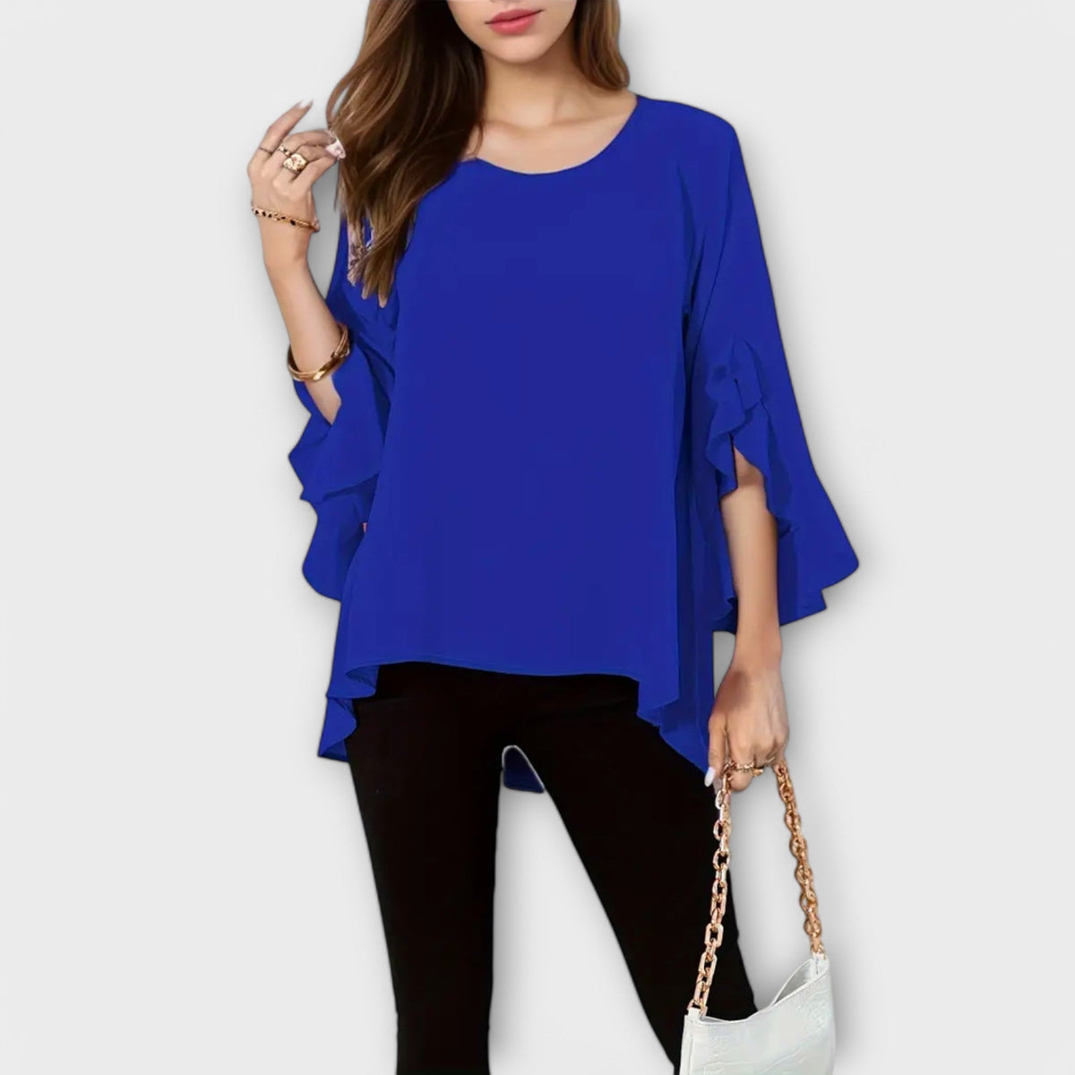 ALEXA | Blusa con escote redondo