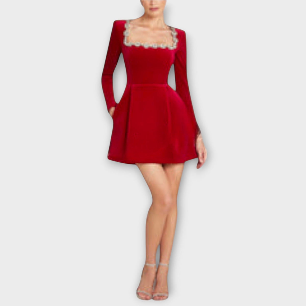 SOFÍA | Vestido mini con escote cuadrado