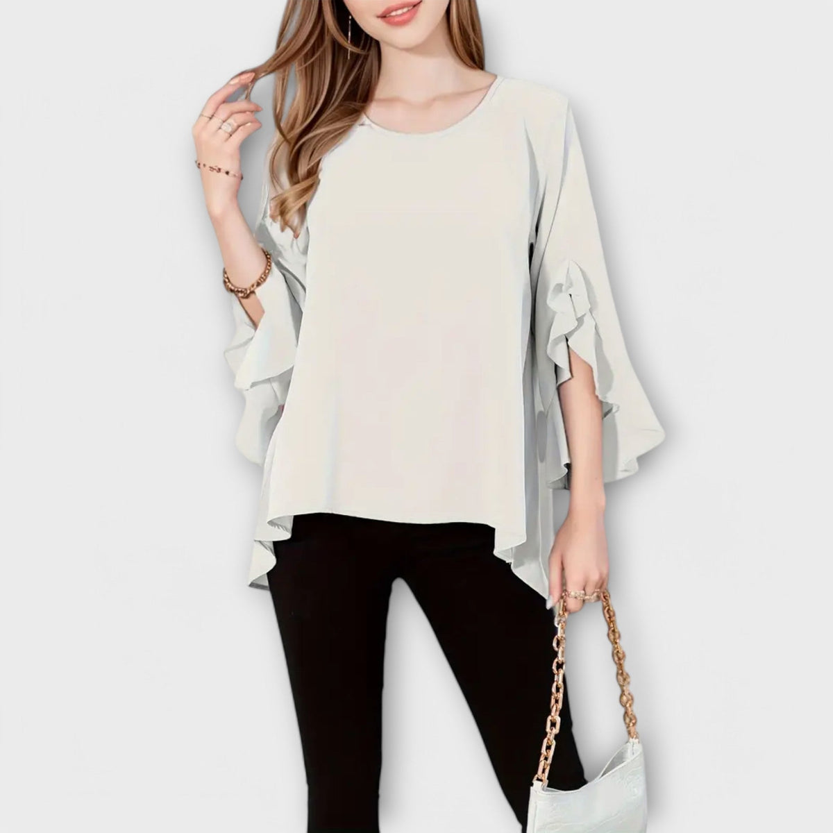 ALEXA | Blusa con escote redondo