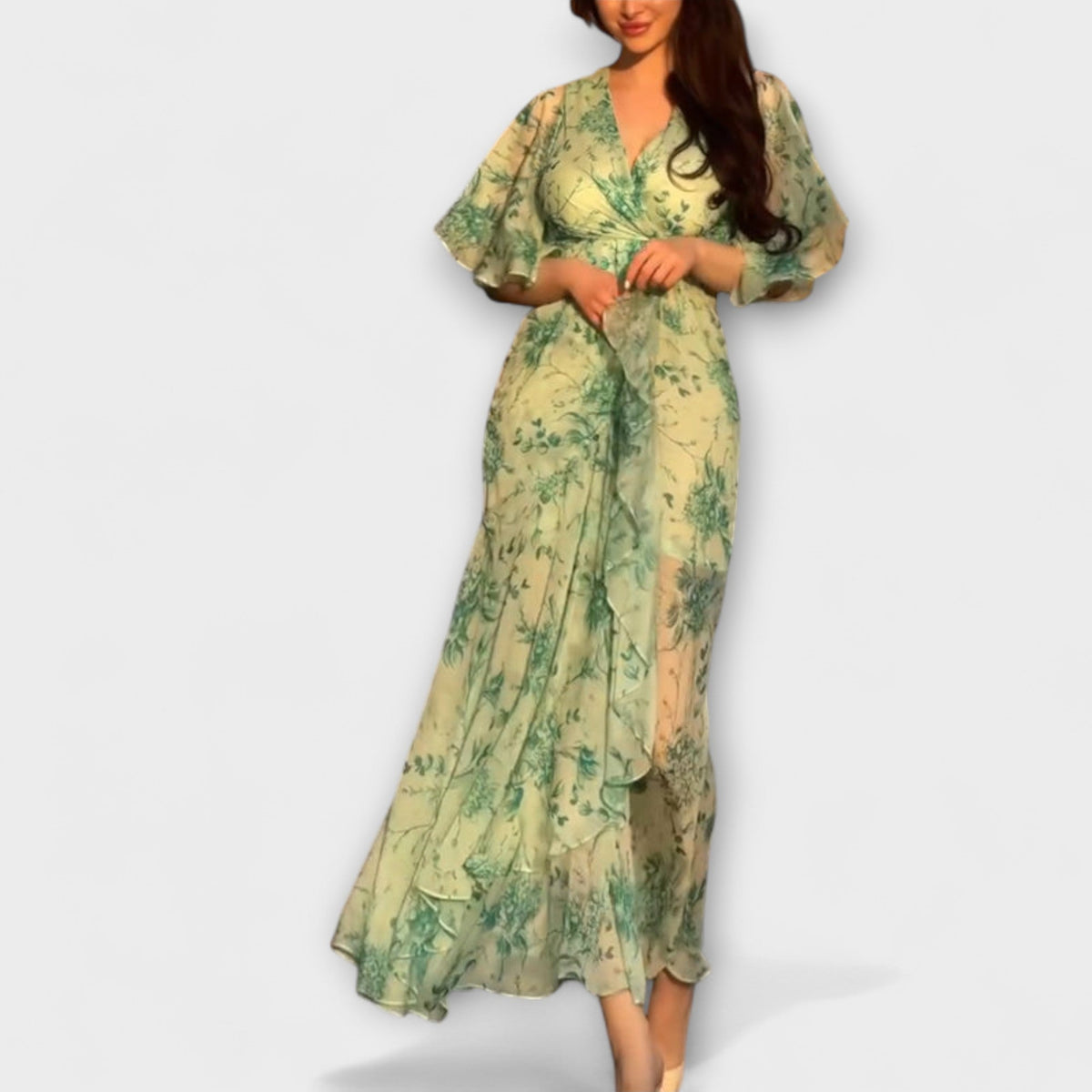 MARIANA | Vestido floral con escote en V