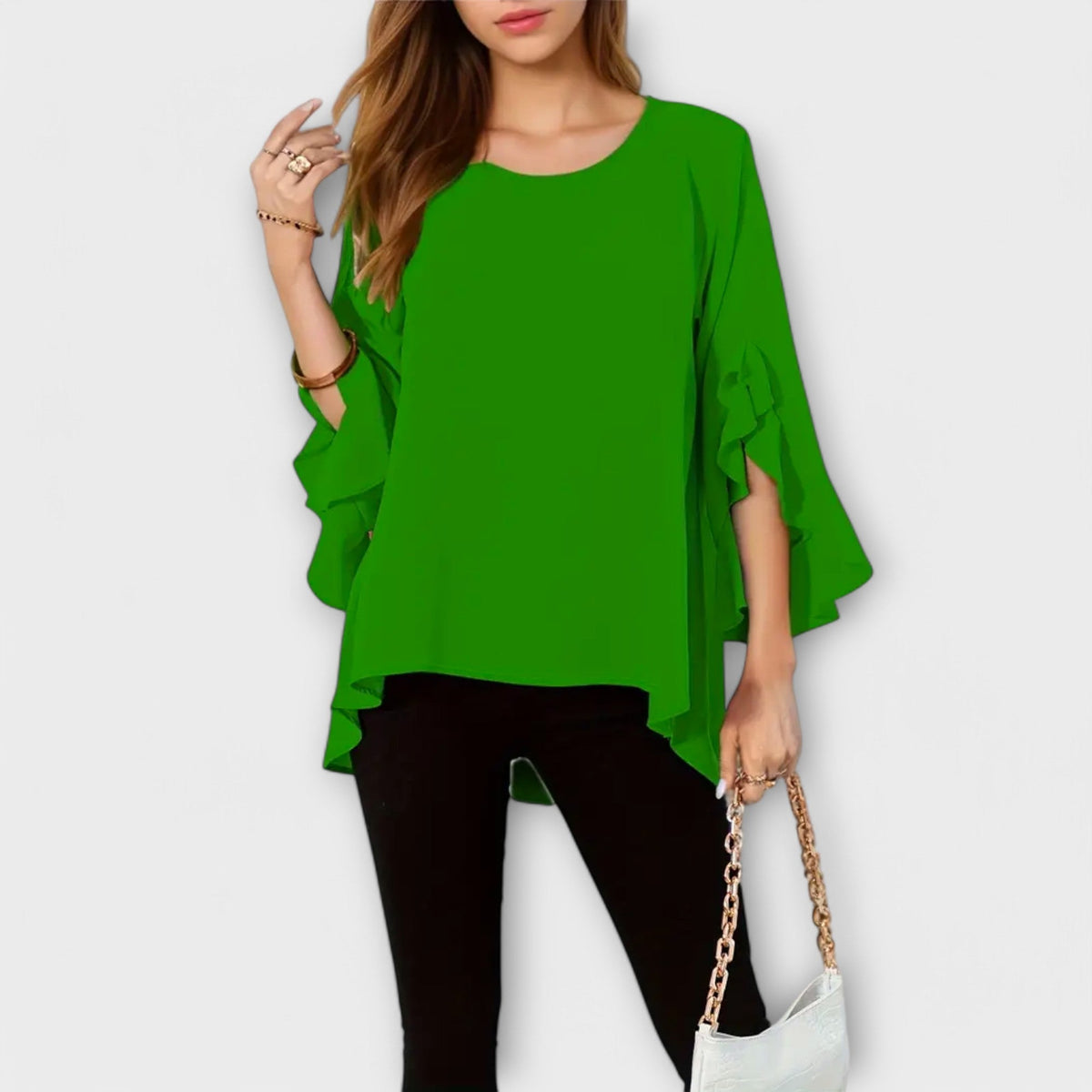 ALEXA | Blusa con escote redondo