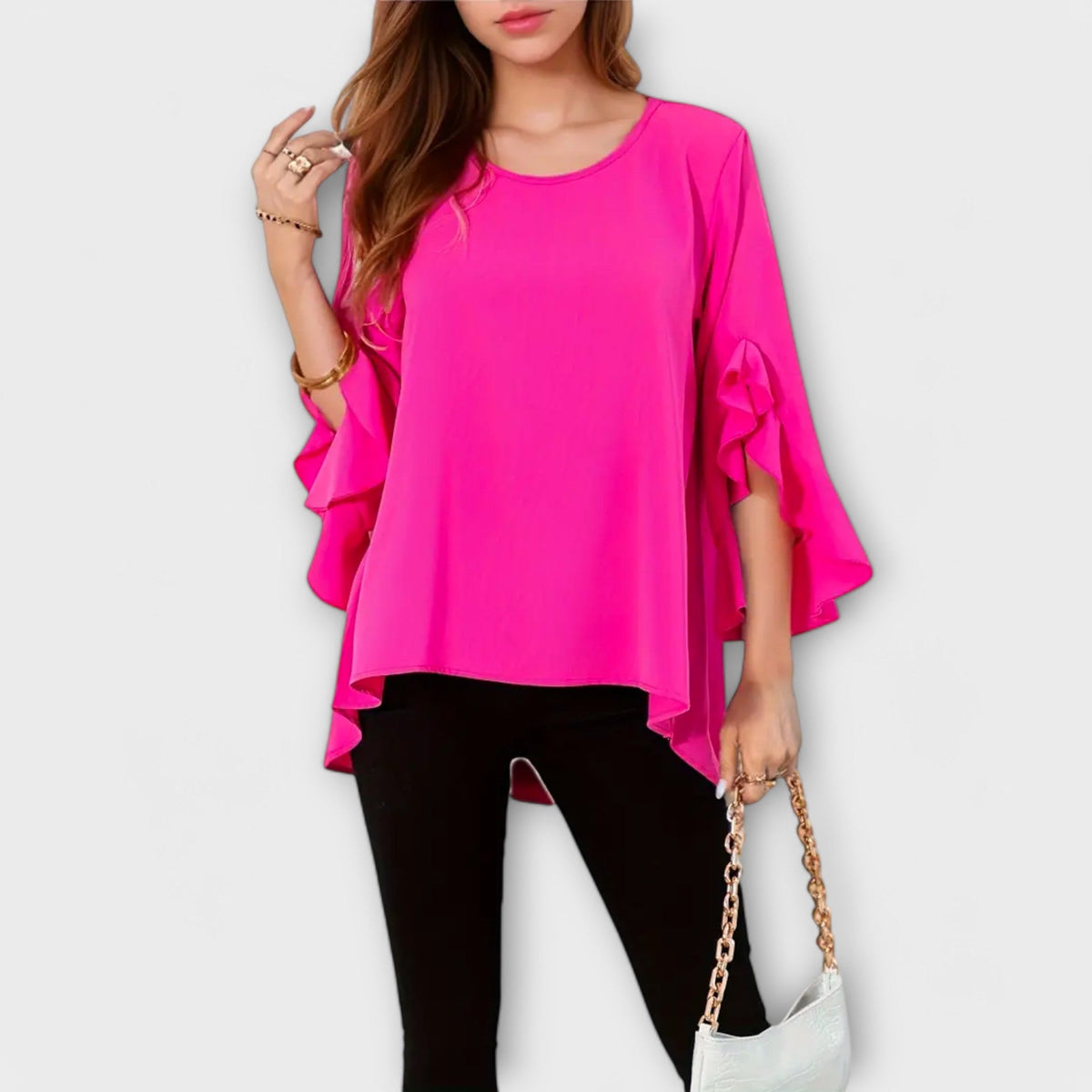 ALEXA | Blusa con escote redondo