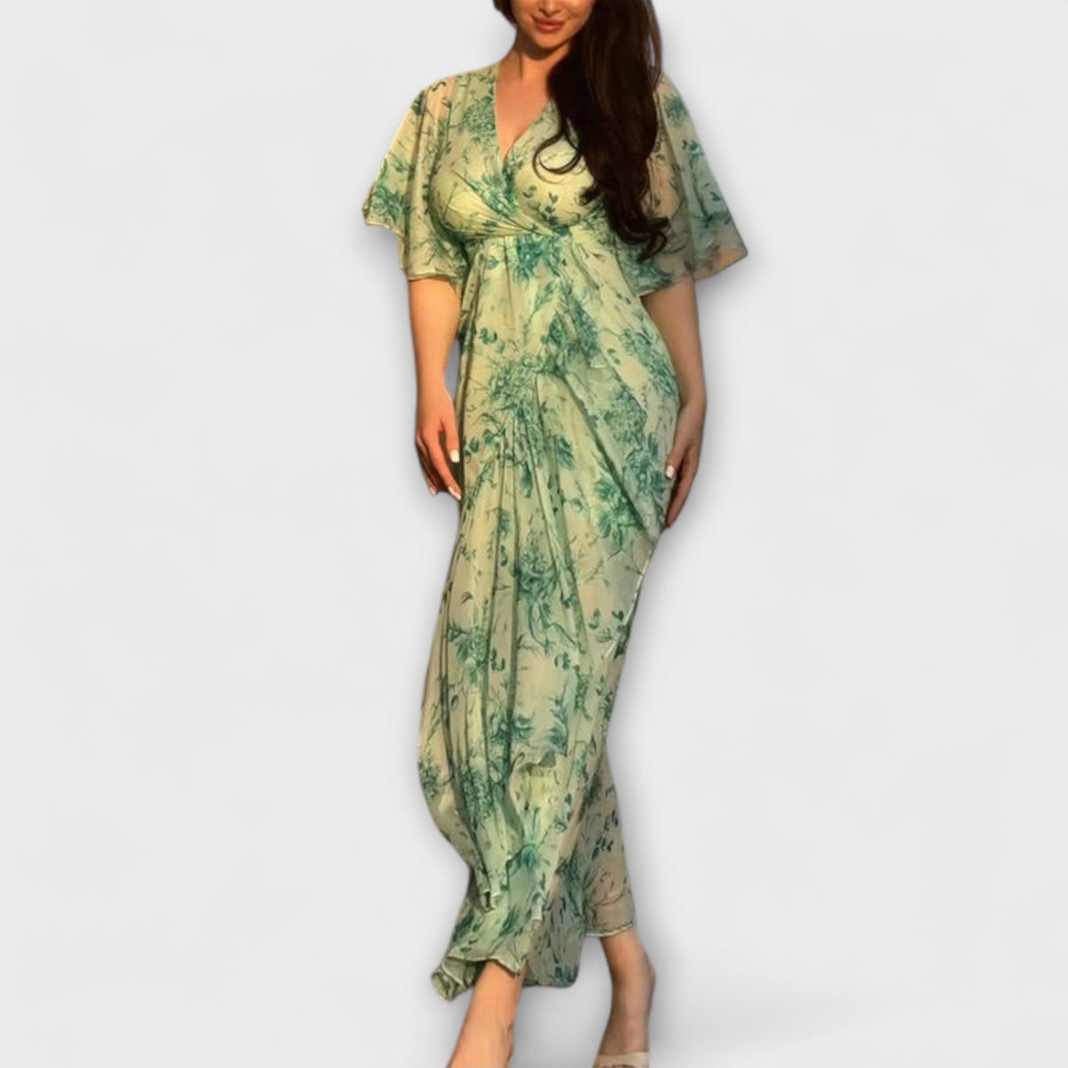 MARIANA | Vestido floral con escote en V