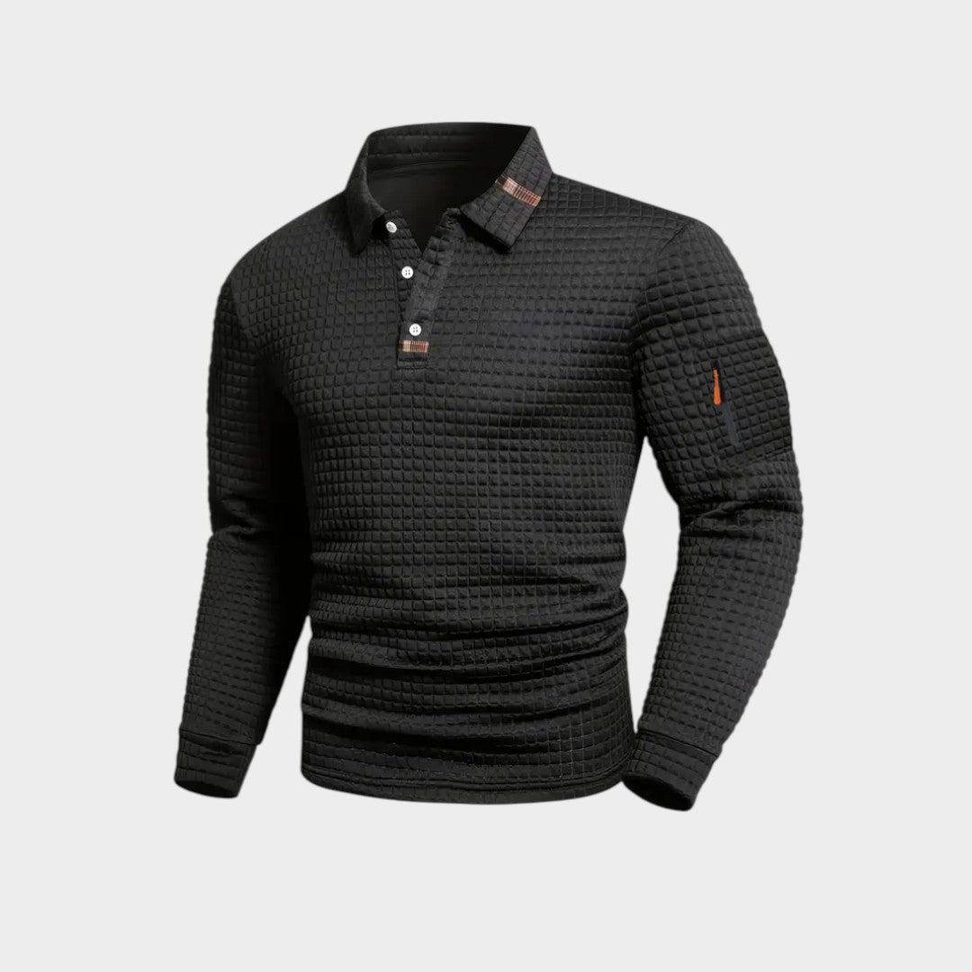 DAVID | Polo de cuello con textura