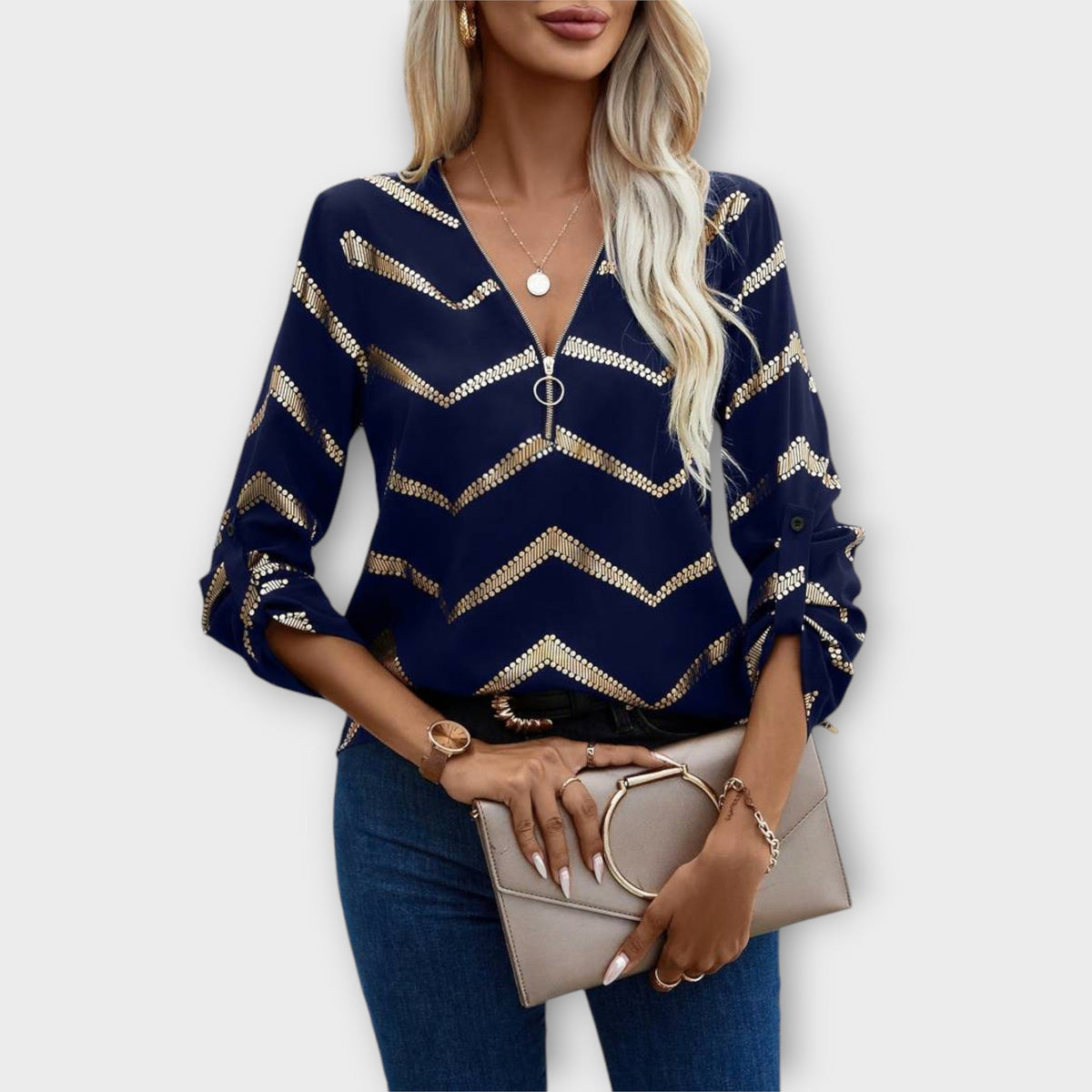 GUADALUPE | Blusa con cuello polo