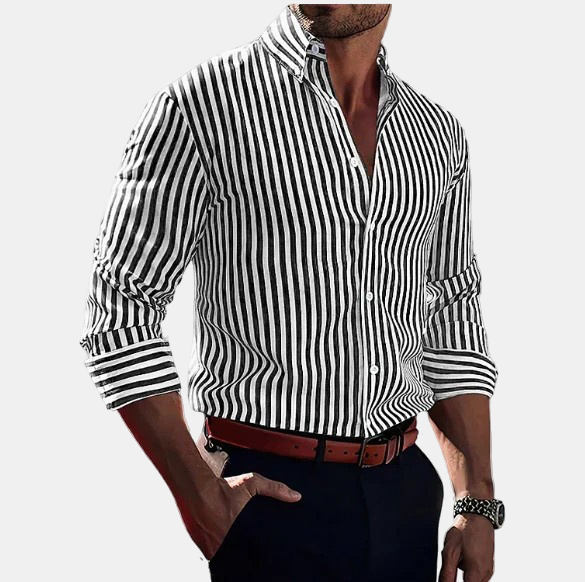 ALEJANDRO | Camisa de rayas entallada