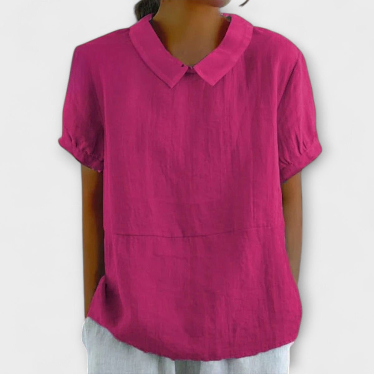 ROMINA | Blusa de manga corta holgada