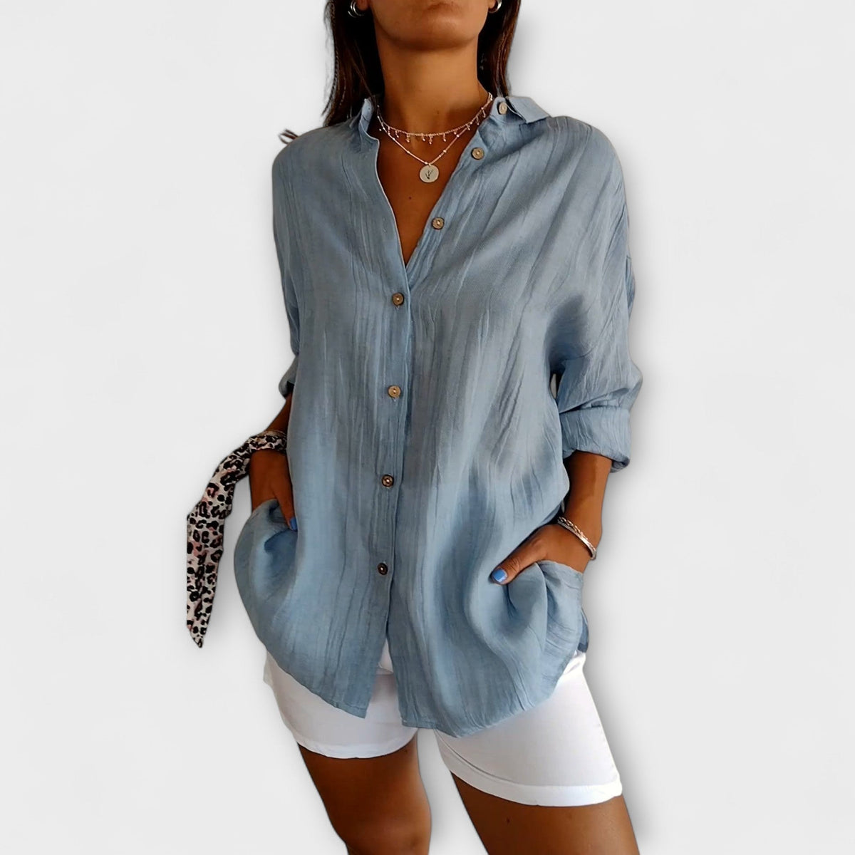 ALEXA | Blusa con pliegues